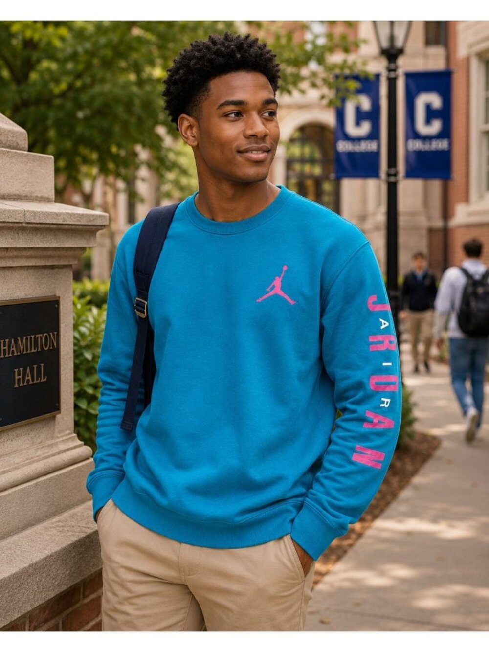 Vtg Air Michael Jordan MJ Sweatshirt Long Sleeve 3XL NBA Embroidered Jumpman Y2K